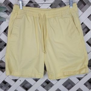 Vans Yellow Tie Waist Shorts Size Small